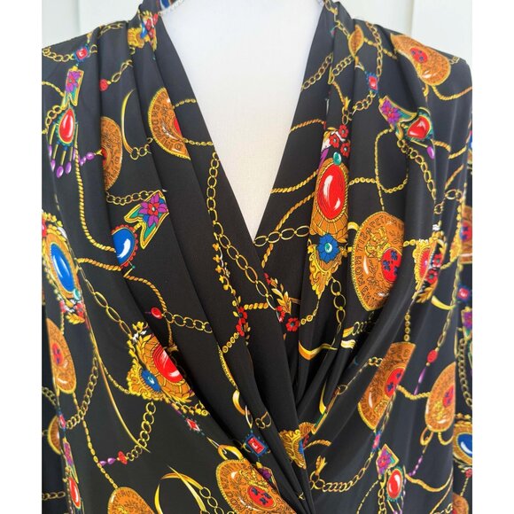 Vintage Marlis Silky Women's Shirt – 1980s-90s - Picture 6 of 13